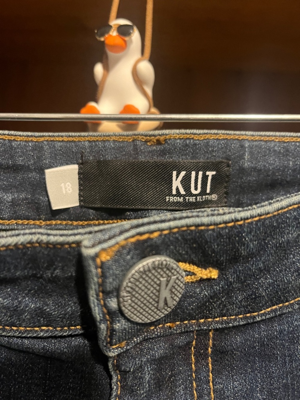 Kut from the Kloth Kurvy Flare Jeans in Dark Wash - Picture 2 of 5